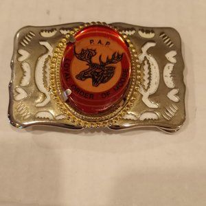 Vintage Loyal Order of Moose P.A.P. Belt Buckle